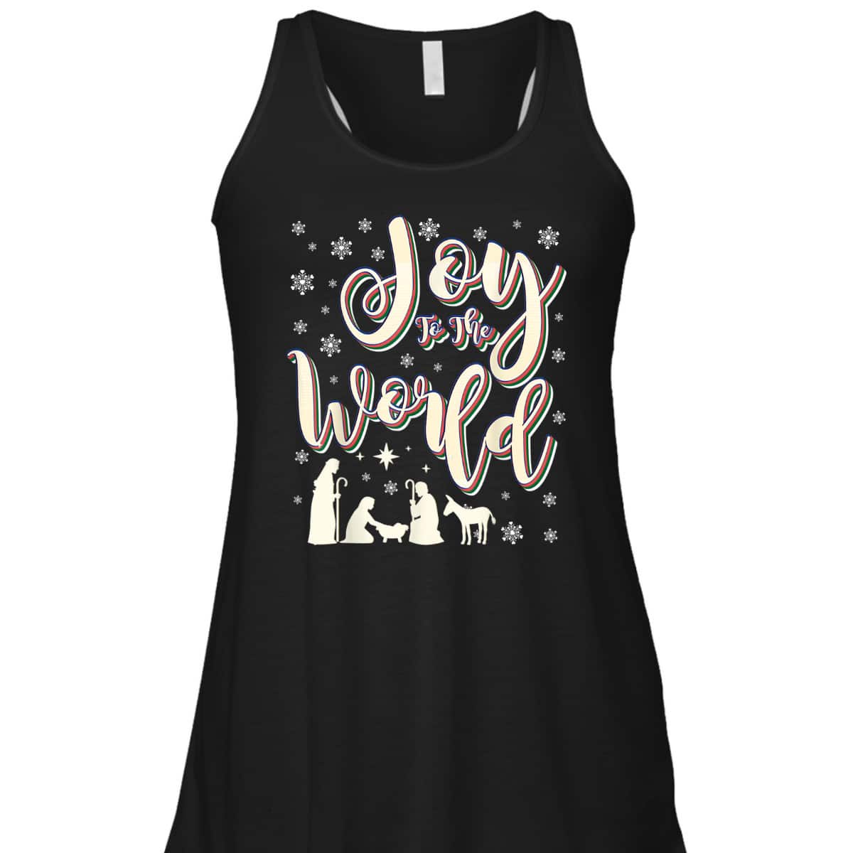 Vintage Joy To The World Jesus Nativity Retro Christmas T-Shirt