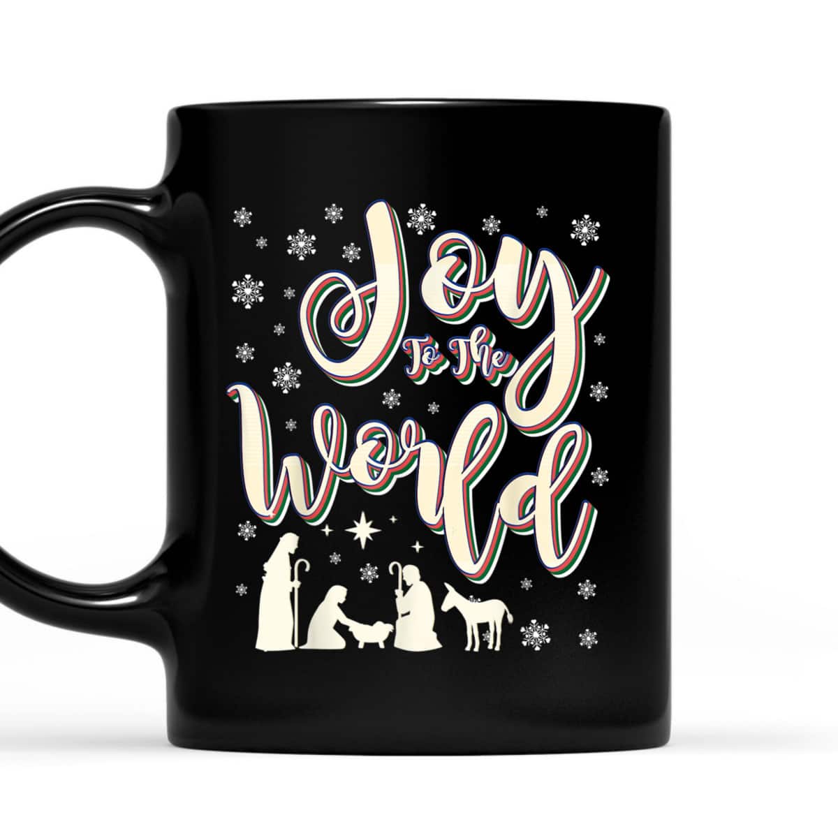 Vintage Joy To The World Jesus Nativity Retro Christmas T-Shirt