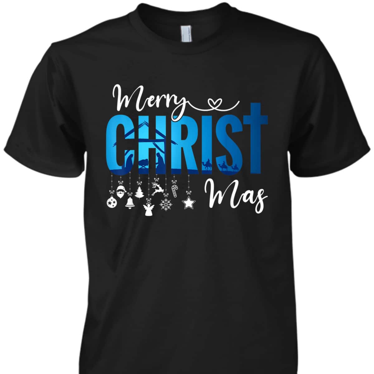Merry Christ-Mas Nativity Scene Christian Faith Christmas Holiday T-Shirt Merry Christ-Mas Nativity Scene Christian Faith Christmas Holiday T-Shirt