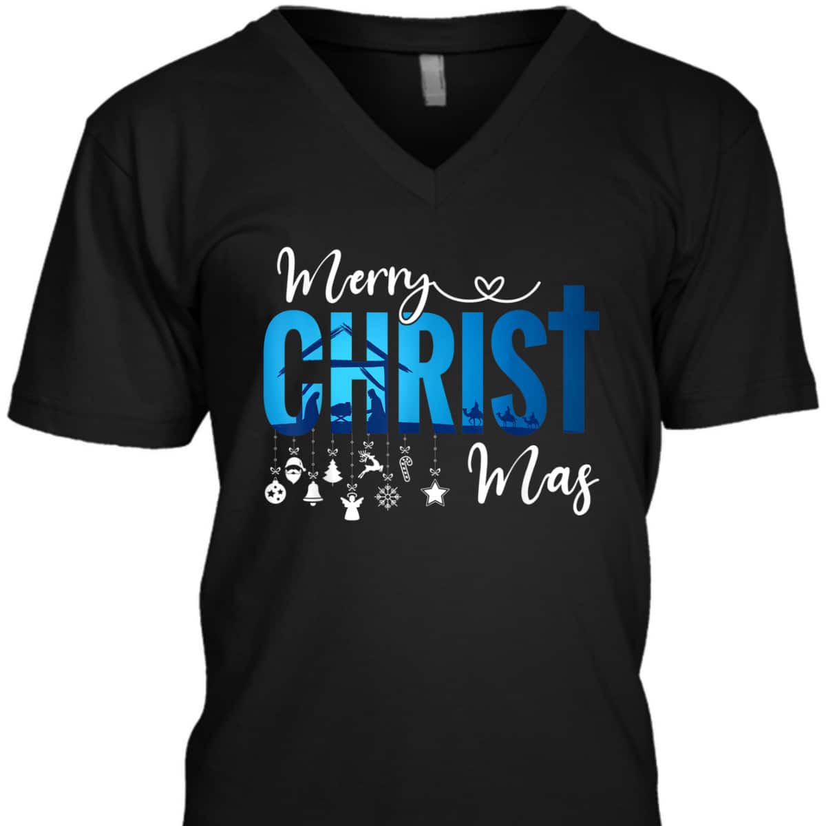Merry Christ-Mas Nativity Scene Christian Faith Christmas Holiday T-Shirt Merry Christ-Mas Nativity Scene Christian Faith Christmas Holiday T-Shirt