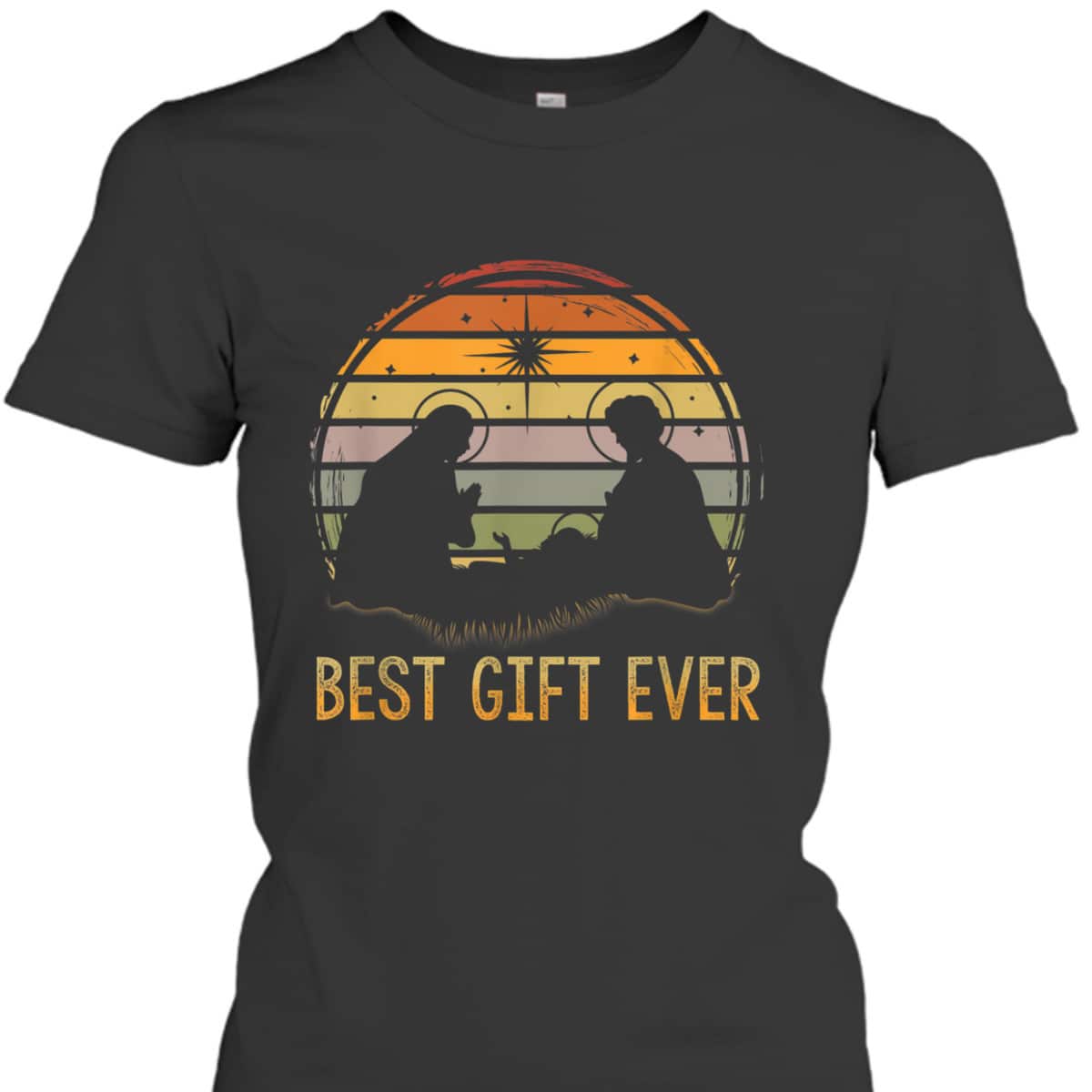 Best-Gift Ever Christmas Cool Jesus Nativity Scene Christian T-Shirt