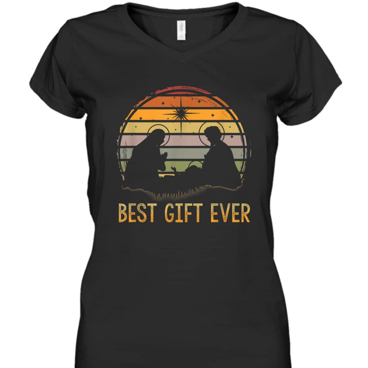 Best-Gift Ever Christmas Cool Jesus Nativity Scene Christian T-Shirt