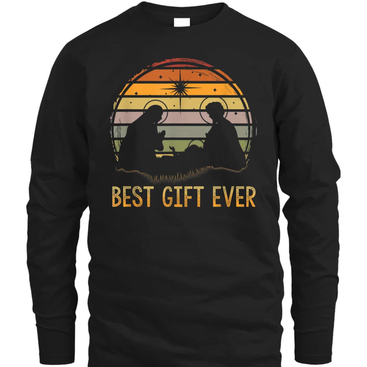Best-Gift Ever Christmas Cool Jesus Nativity Scene Christian T-Shirt