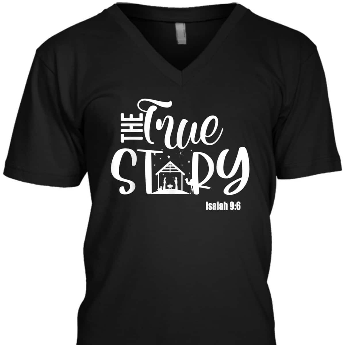 Christmas Nativity True Story Nativity Scene Christian T-Shirt