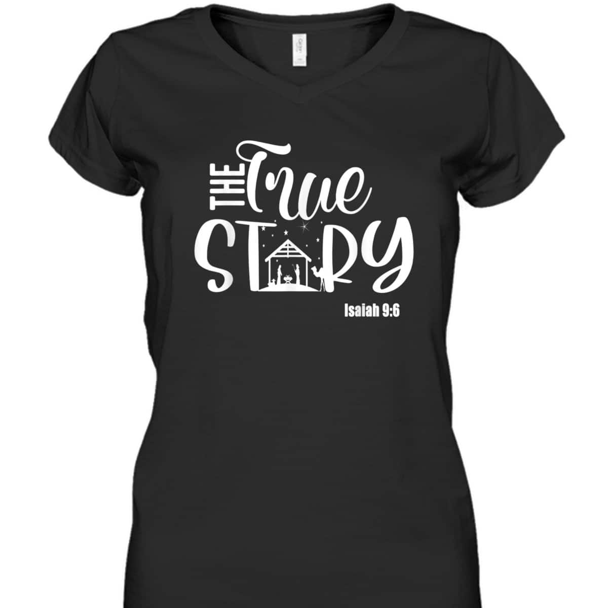 Christmas Nativity True Story Nativity Scene Christian T-Shirt