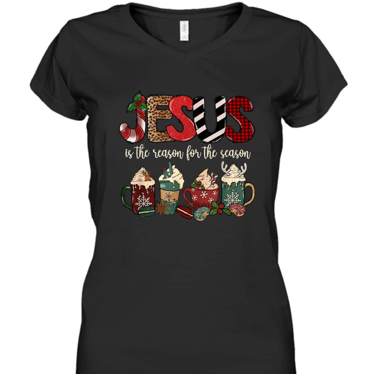 Jesus Is The Reason For The Season For Christmas Christian T-Shirt Jesus Is The Reason For The Season For Christmas Christian T-Shirt