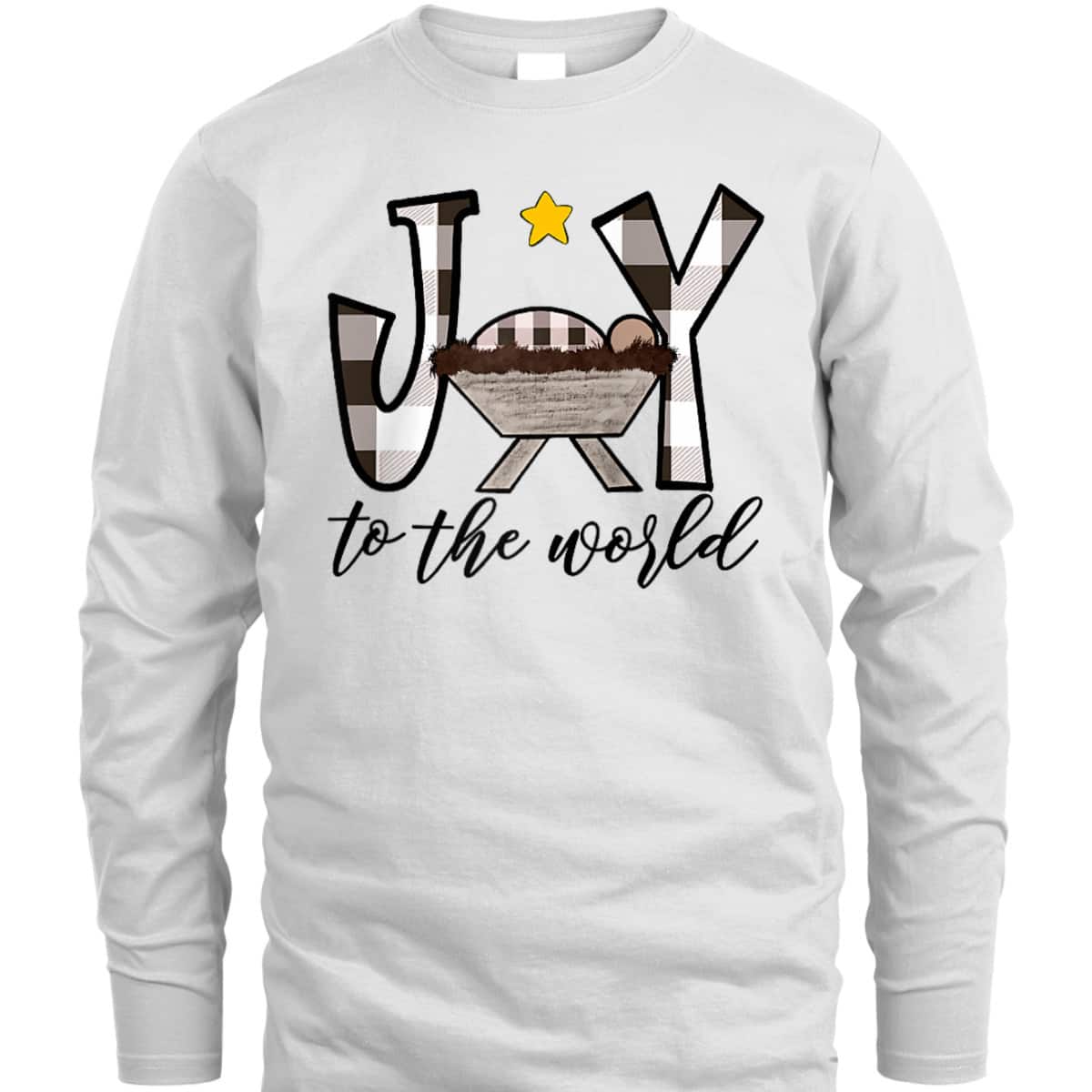 Joy To The World Baby Jesus In The Manger Christmas T-Shirt Joy To The World Baby Jesus In The Manger Christmas T-Shirt