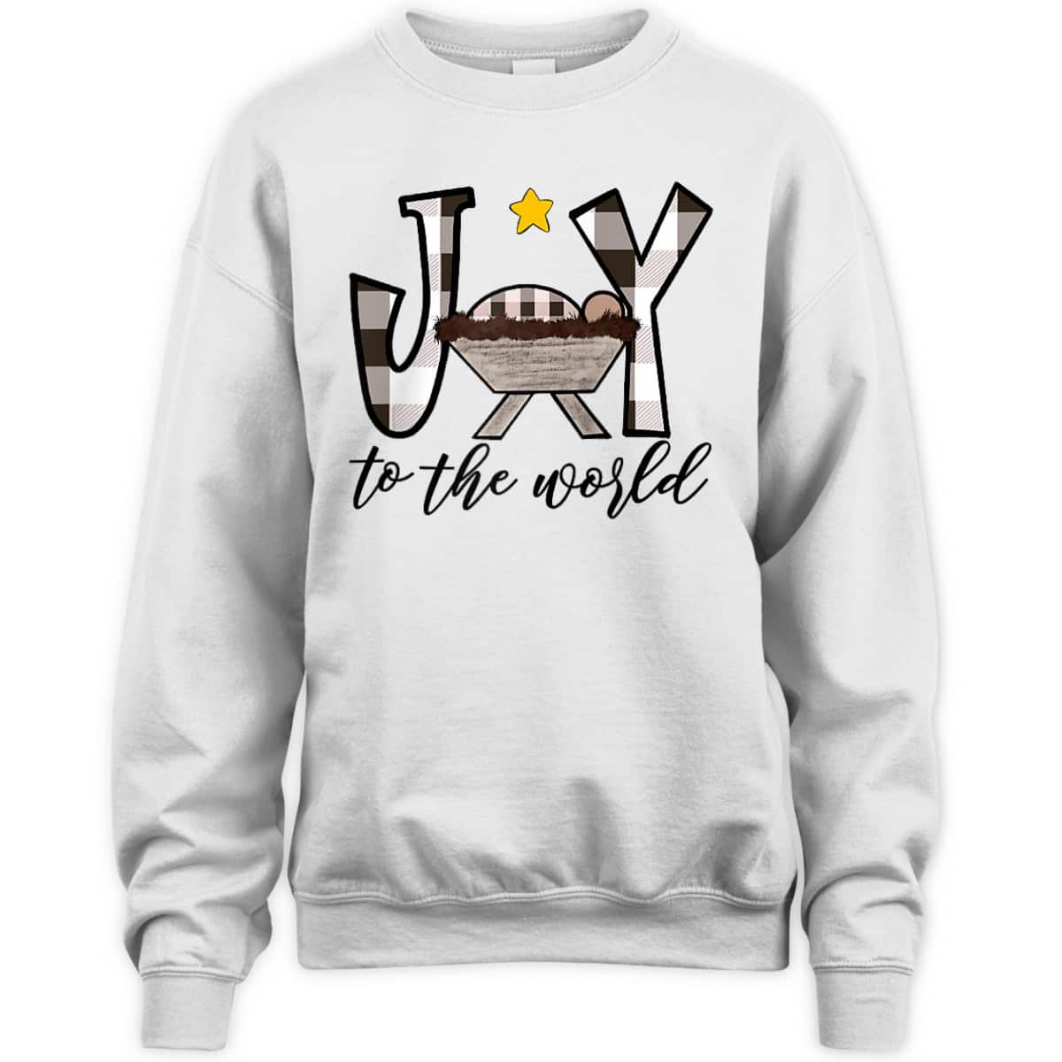 Joy To The World Baby Jesus In The Manger Christmas T-Shirt Joy To The World Baby Jesus In The Manger Christmas T-Shirt