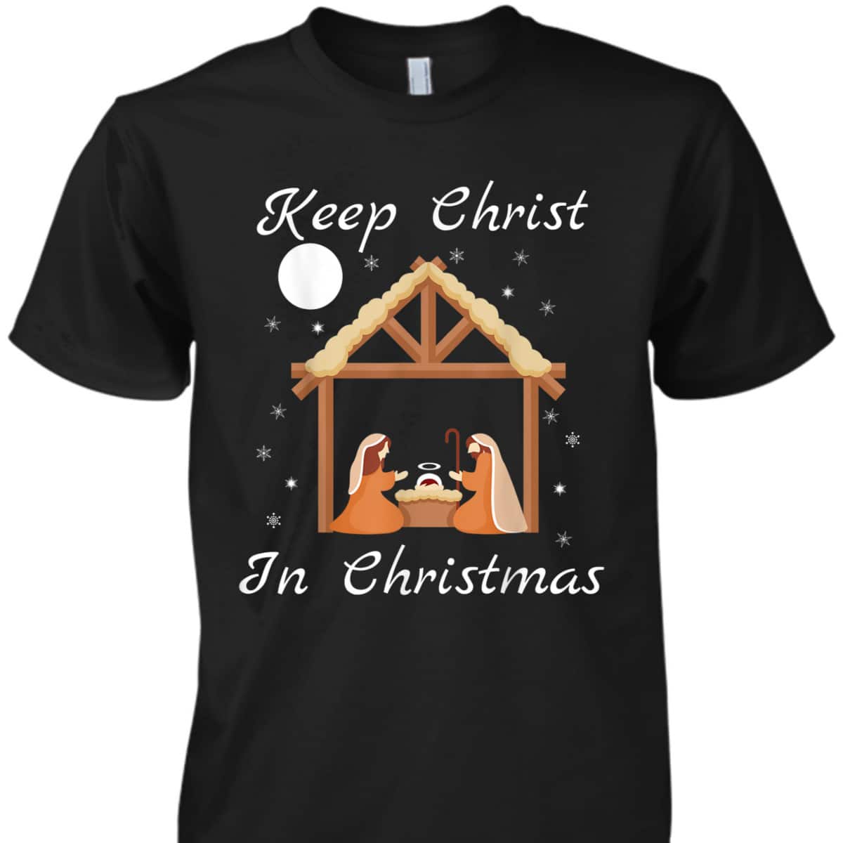 Keep Christ In Christmas Funny Jesus Christian Merry Xmas T-Shirt