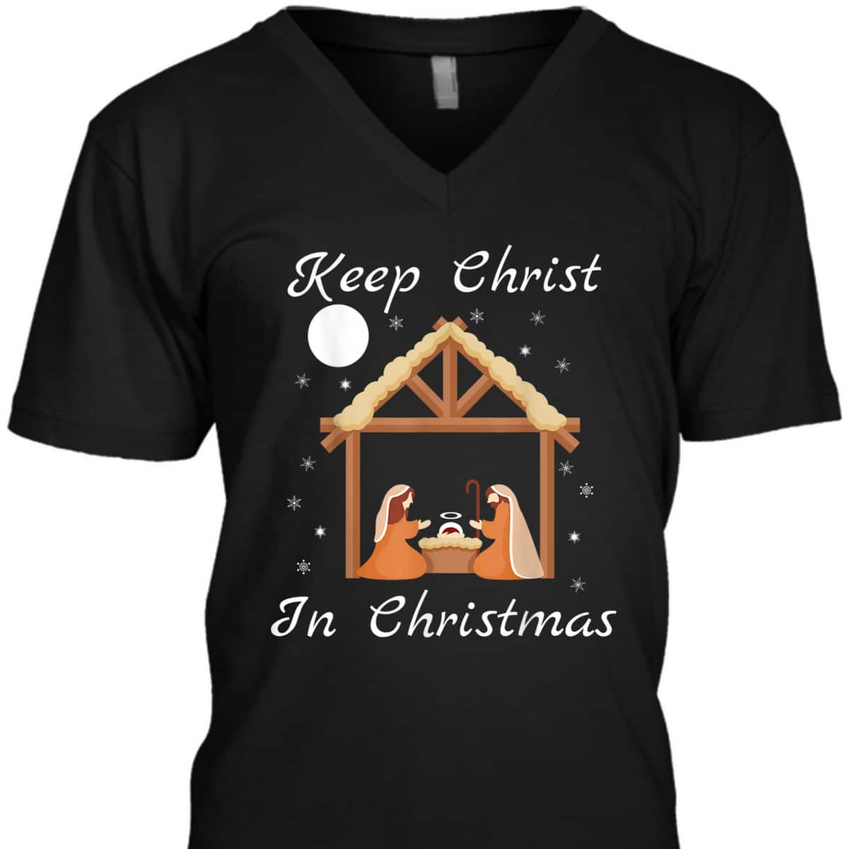Keep Christ In Christmas Funny Jesus Christian Merry Xmas T-Shirt