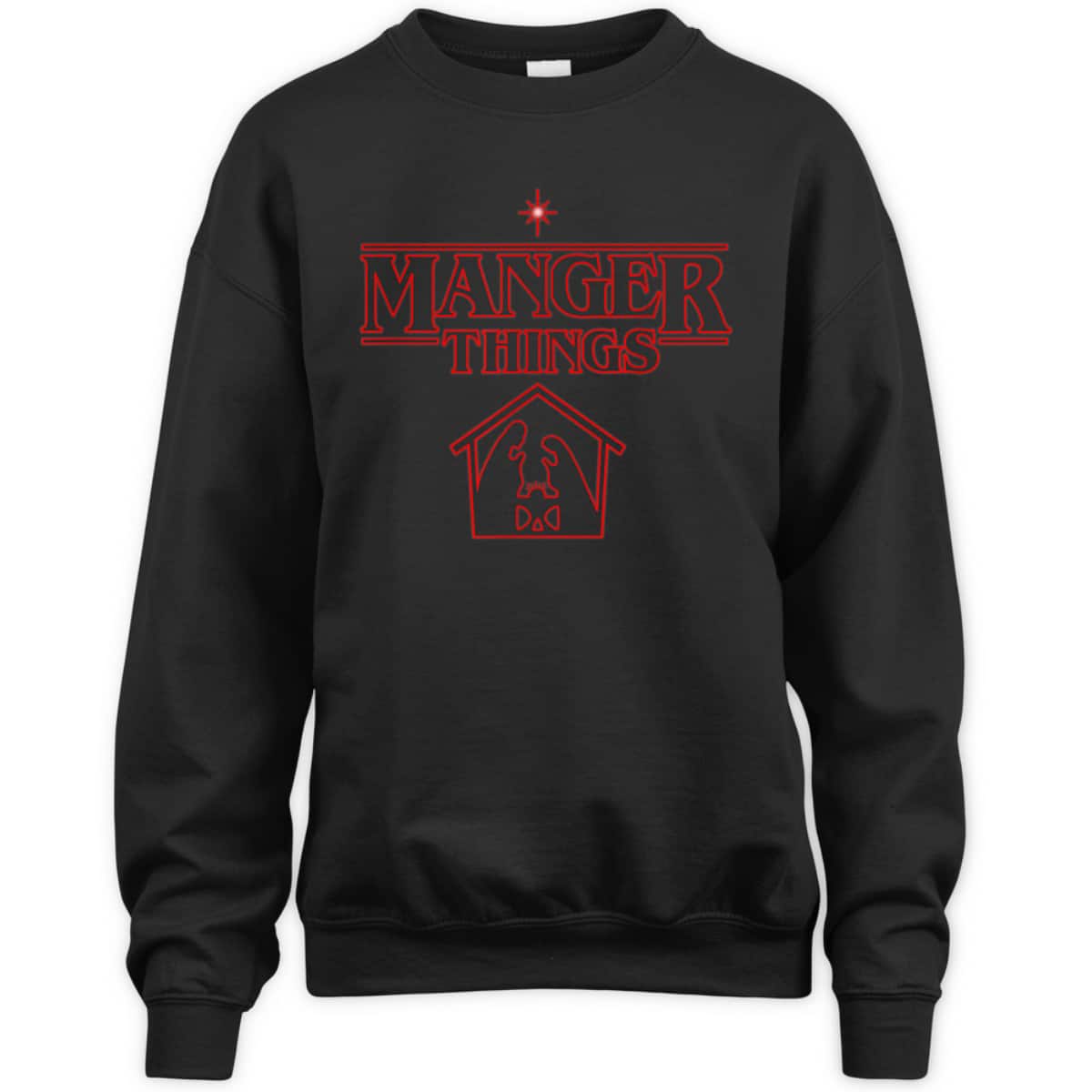 Manger Things Christmas Faith T-Shirt Religious Gift