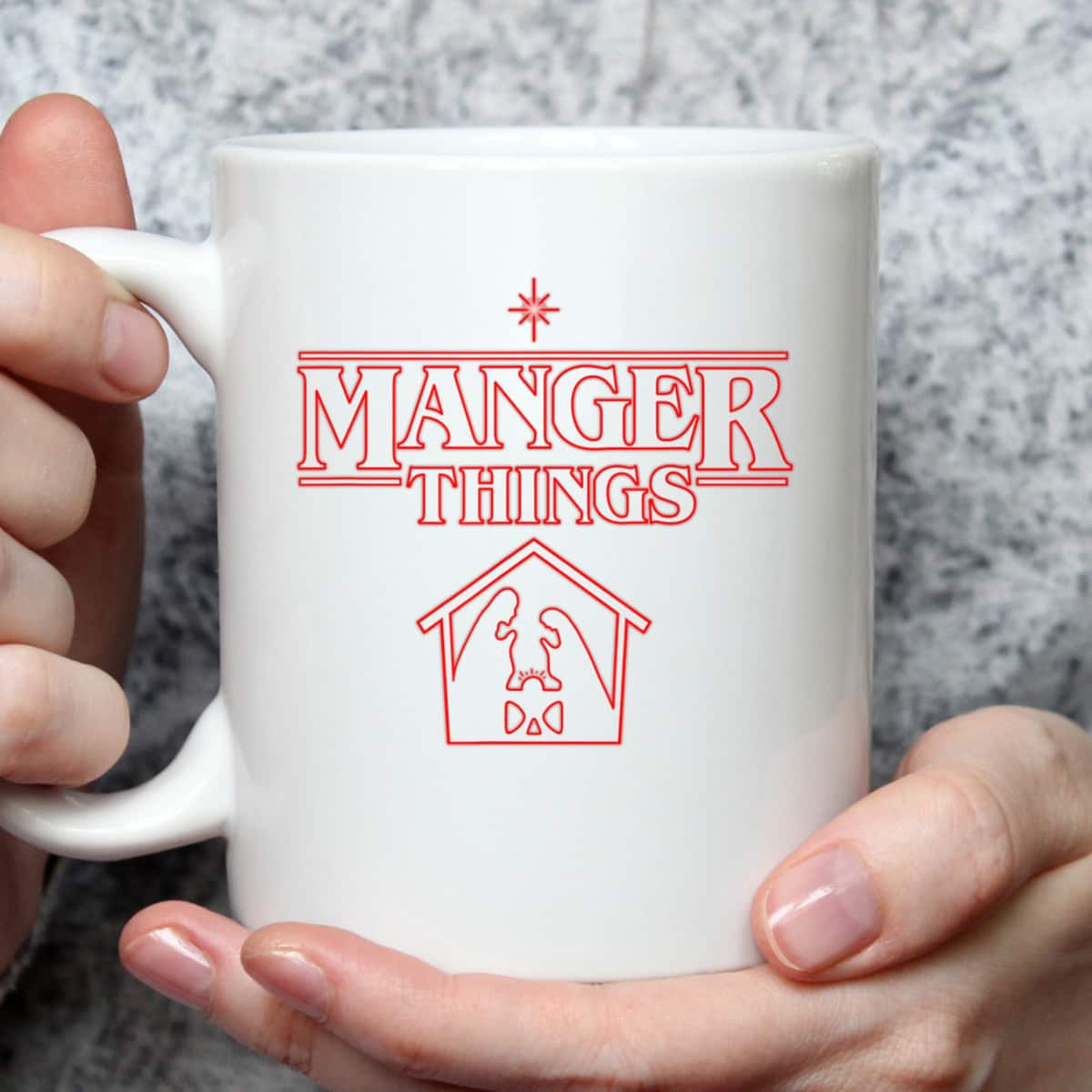 Manger Things Christmas Faith T-Shirt Religious Gift Manger Things Christmas Faith T-Shirt Religious Gift