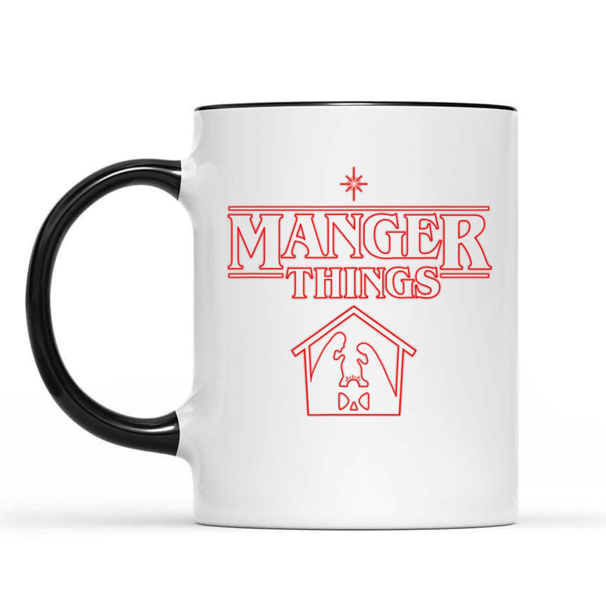Manger Things Christmas Faith T-Shirt Religious Gift Manger Things Christmas Faith T-Shirt Religious Gift