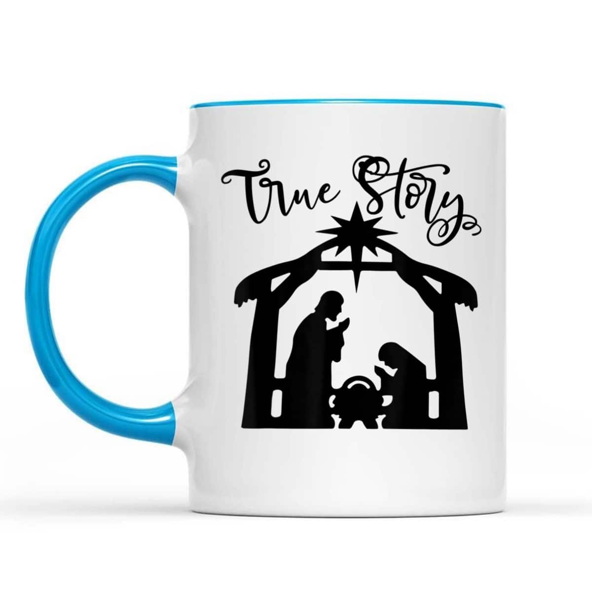 Religious Christian The Birth Of Jesus Christ Christmas True Story T-Shirt