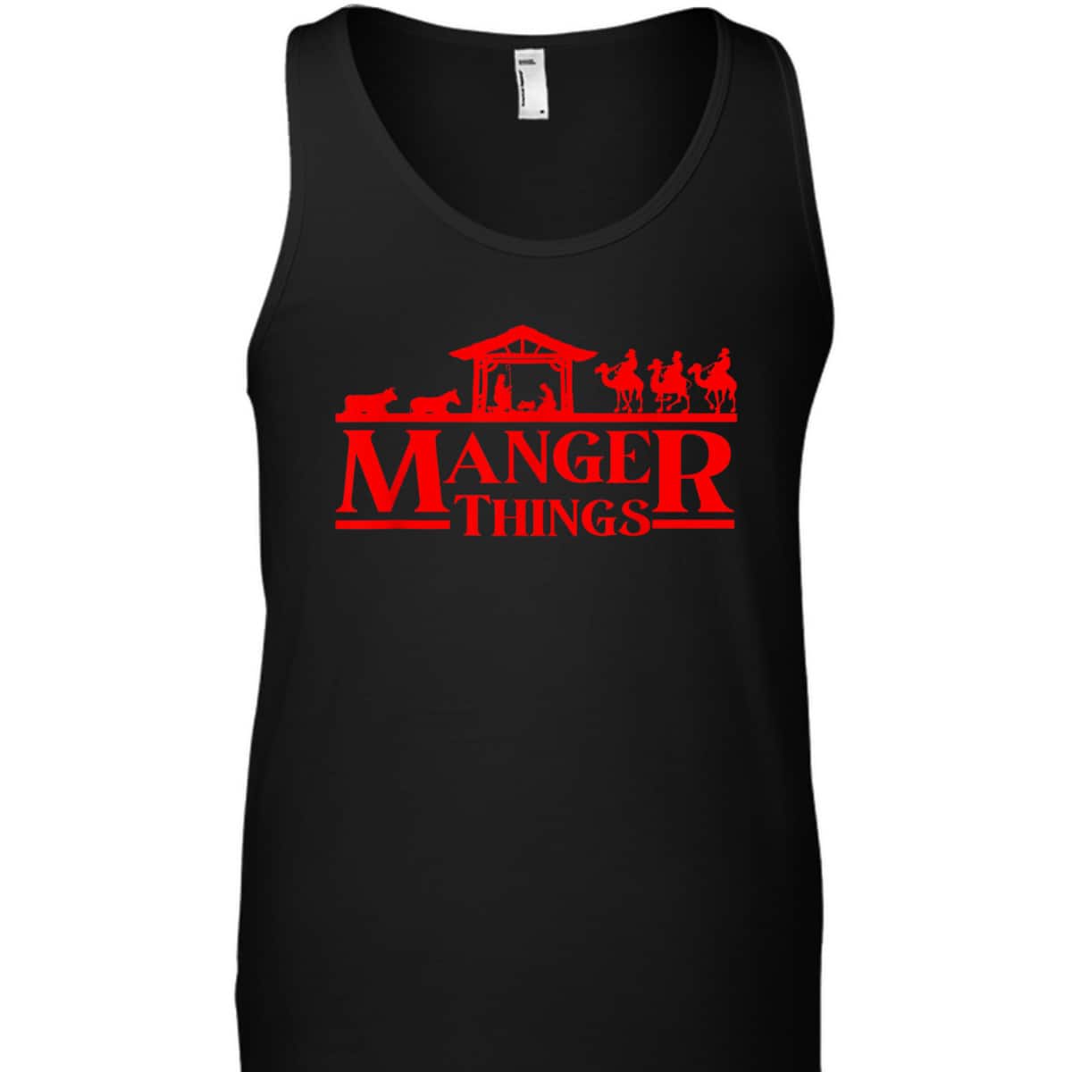 Christmas Sci Fi Manger Things Christian Nativity T-Shirt