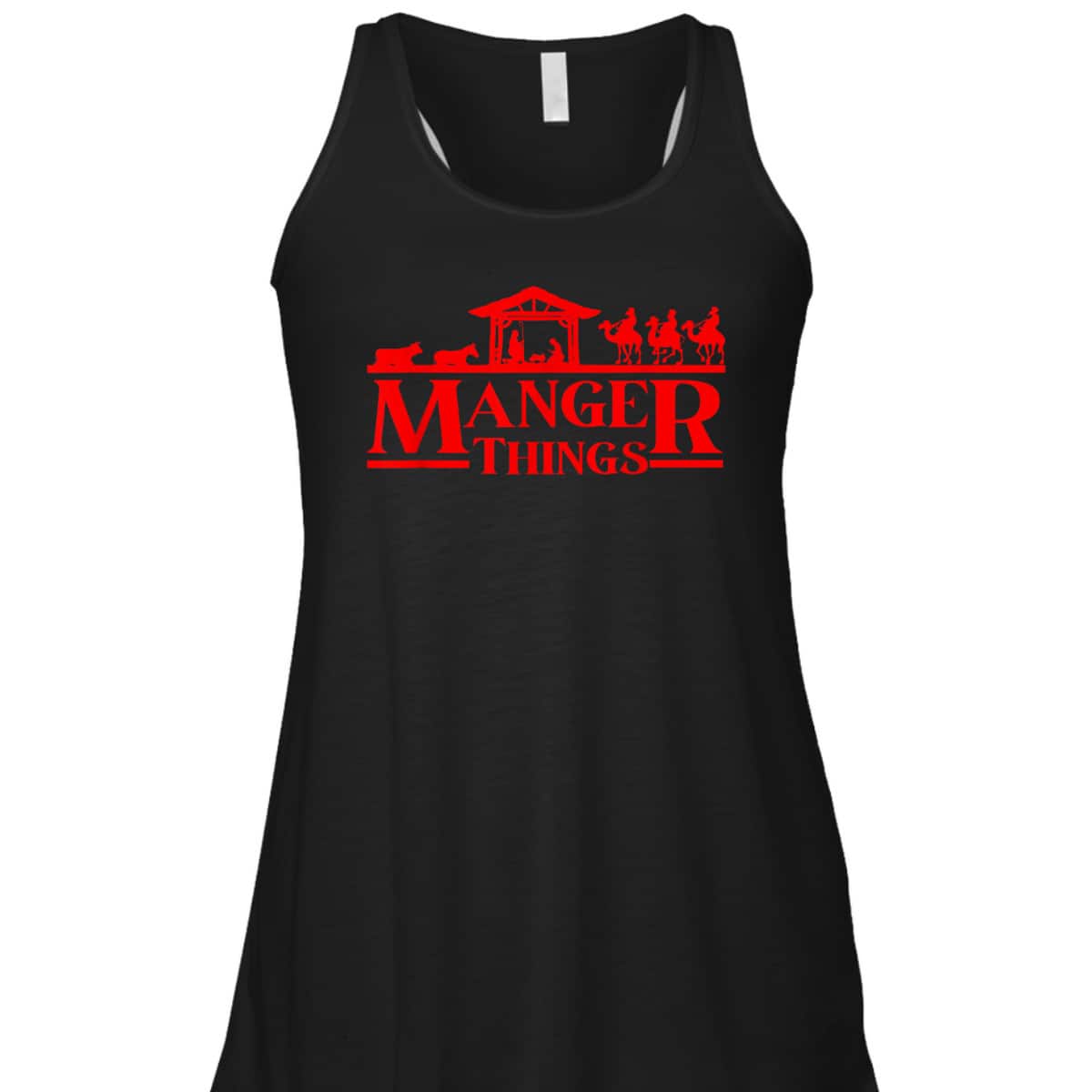 Christmas Sci Fi Manger Things Christian Nativity T-Shirt