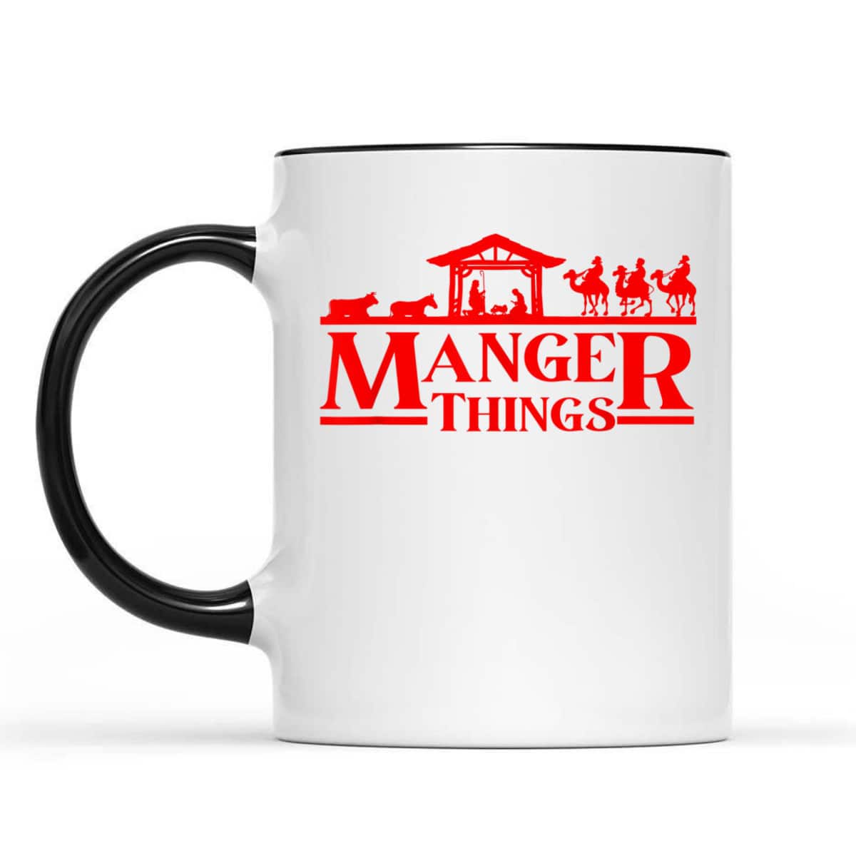 Christmas Sci Fi Manger Things Christian Nativity T-Shirt