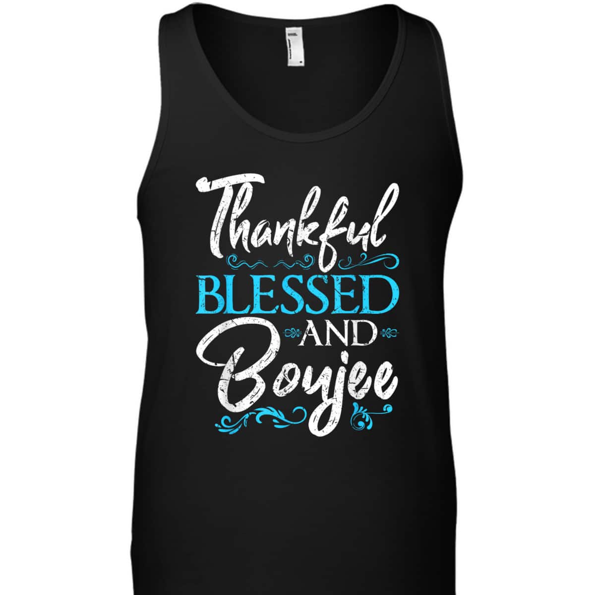 Thankful Blessed Boujee Christian Melanin Christmas Gift T-Shirt