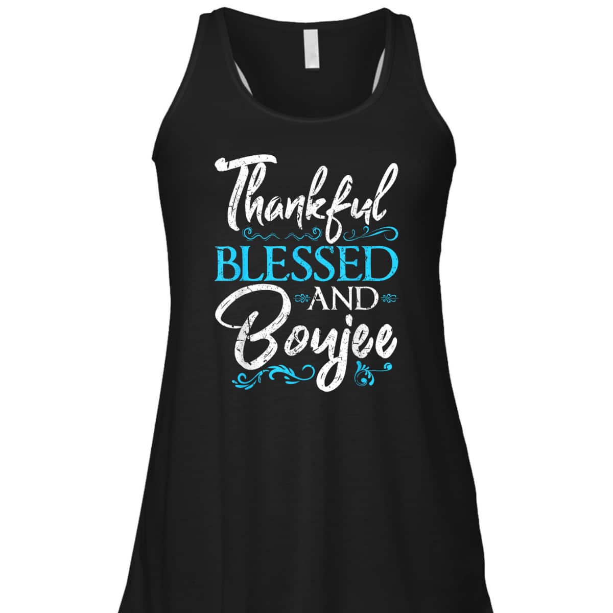 Thankful Blessed Boujee Christian Melanin Christmas Gift T-Shirt