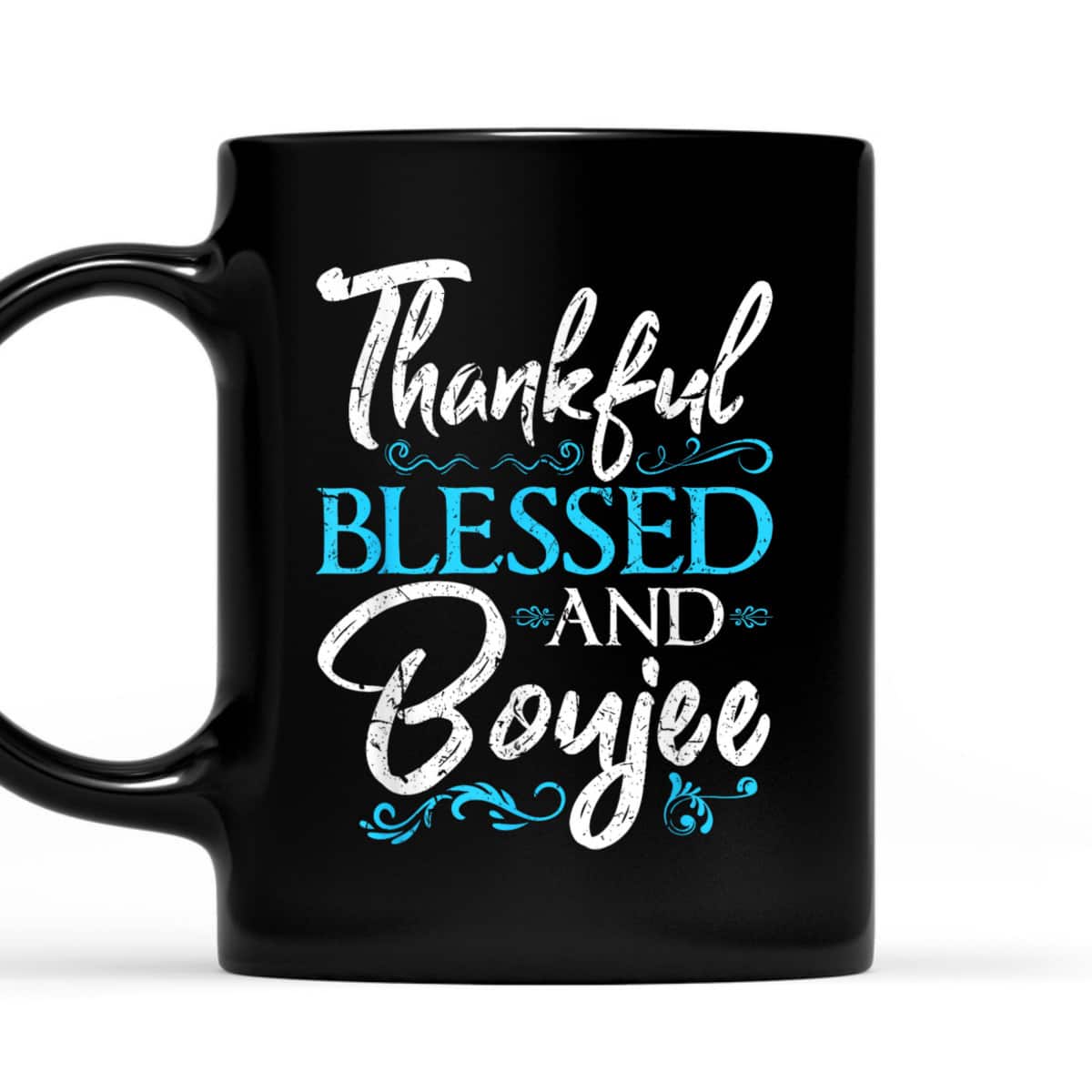 Thankful Blessed Boujee Christian Melanin Christmas Gift T-Shirt
