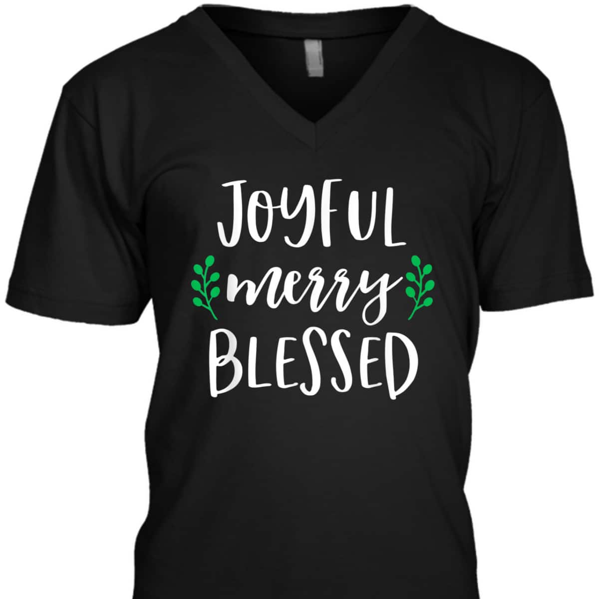 Cute Christmas Girls Joyful Merry Blessed XMas Christian T-Shirt