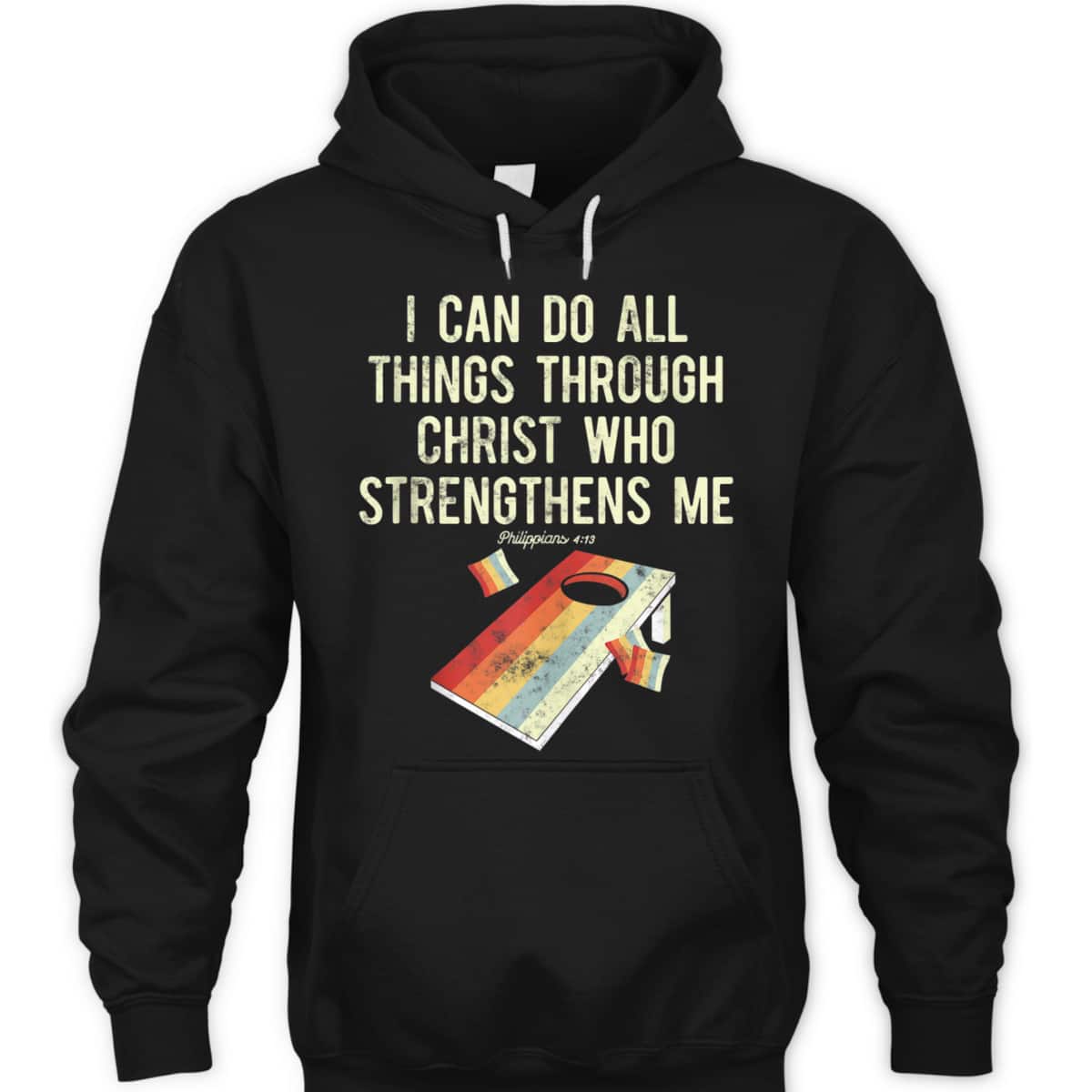 Christian Cornhole Game I Can Do All Things Philippians 4:13 Bible Verse T-Shirt Christian Cornhole Game I Can Do All Things Philippians 4:13 Bible Verse T-Shirt