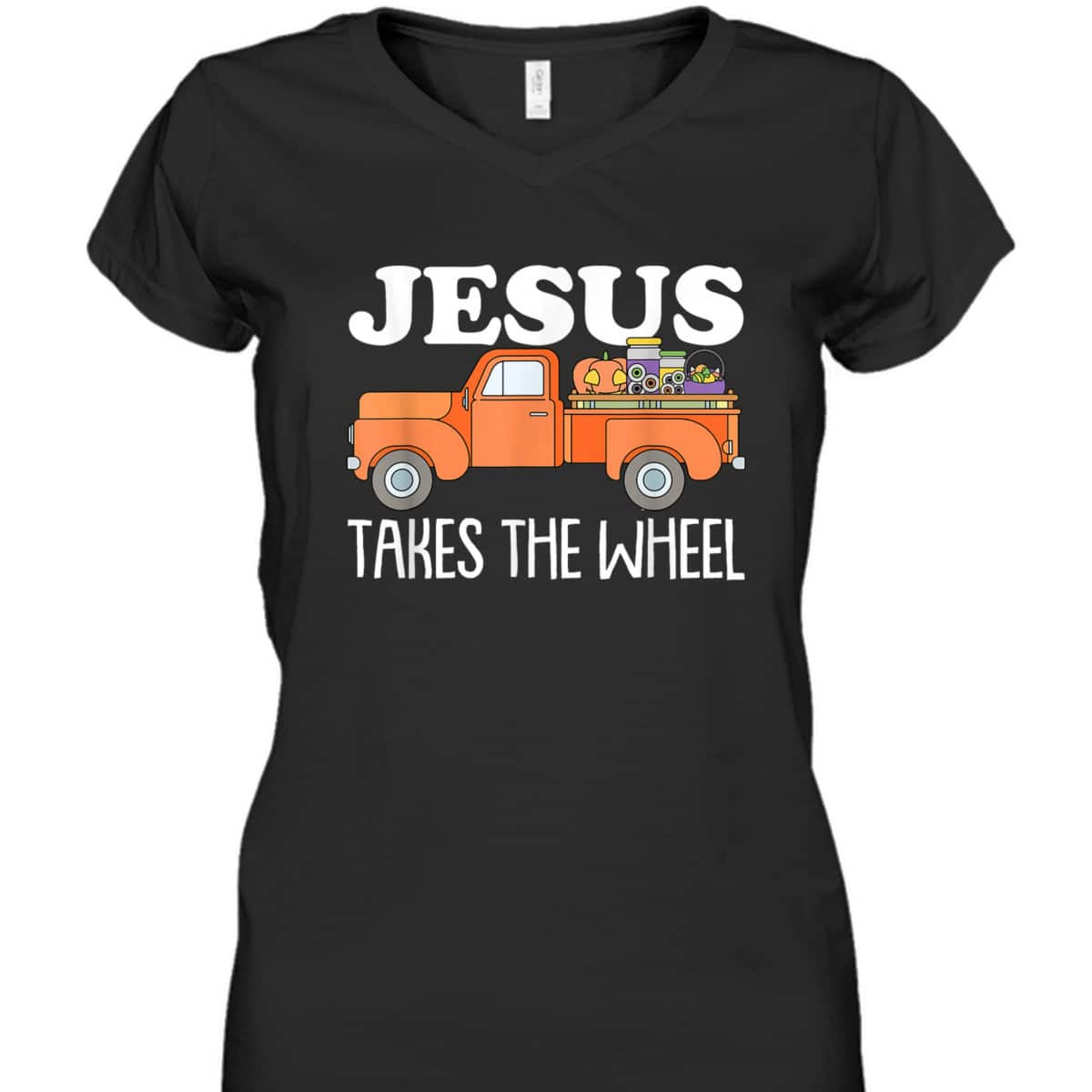 Jesus Take The Wheel Christmas Religious Faith Christian T-Shirt