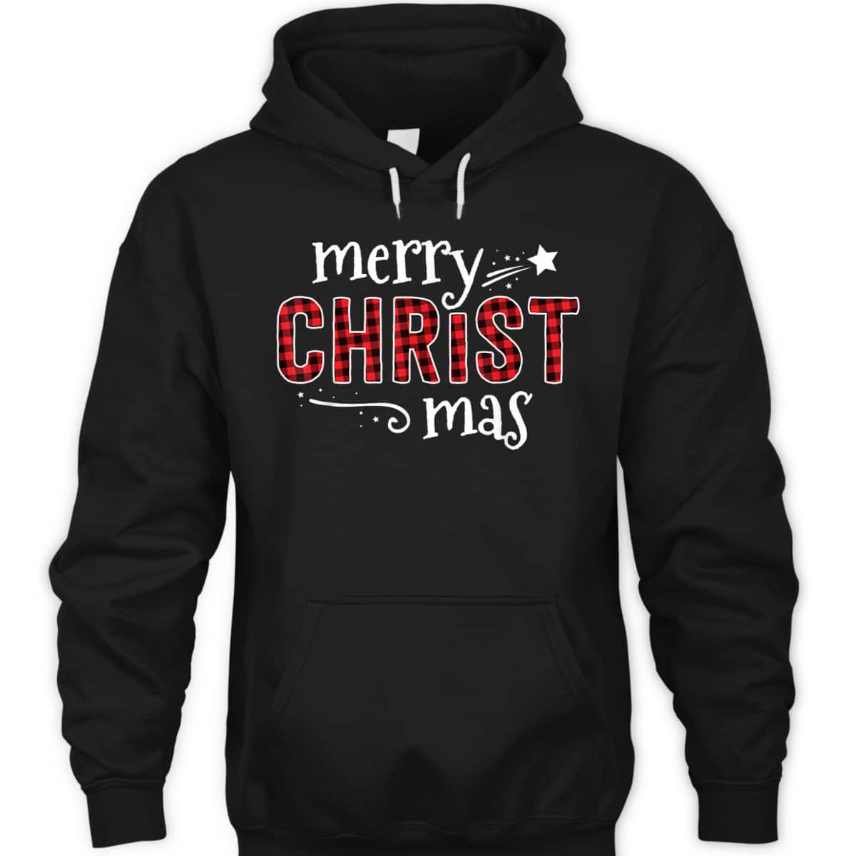 Buffalo Plaid Merry Christ Mas Christmas Christian T-Shirt