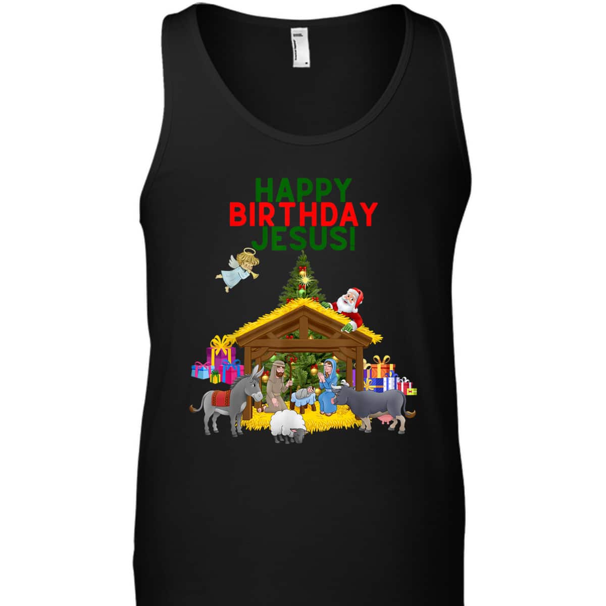 Merry Christmas Christian Happy Birthday Jesus Christ Xmas T-Shirt
