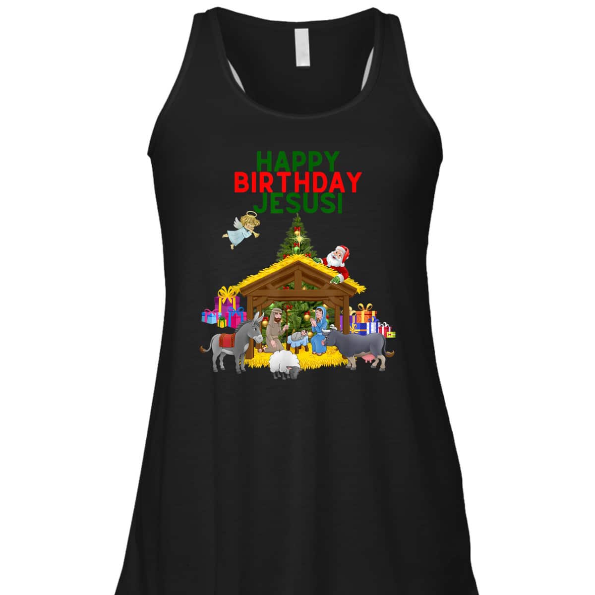 Merry Christmas Christian Happy Birthday Jesus Christ Xmas T-Shirt