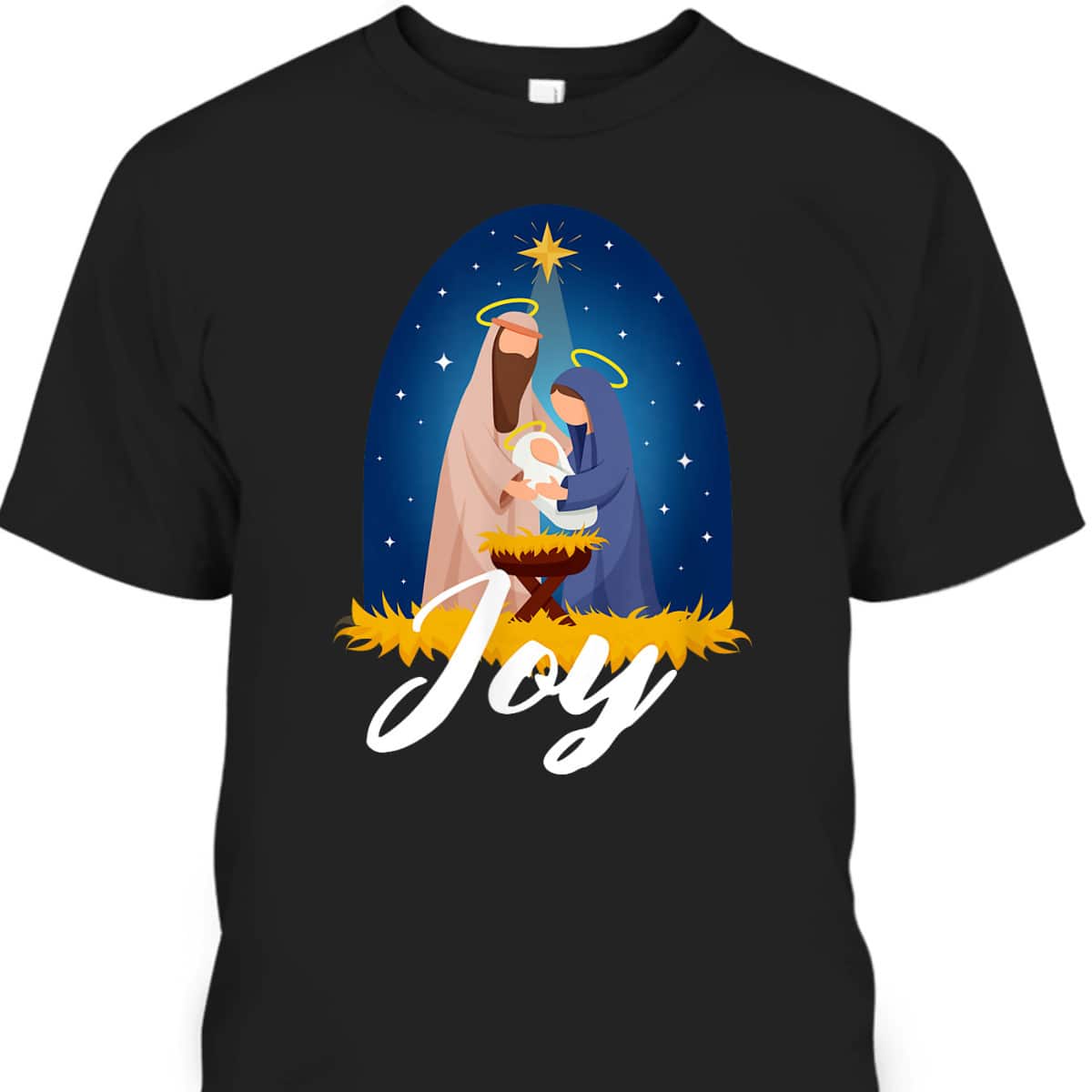 Joy Christmas Advent Nativity Scene North Star T-Shirt Joy Christmas Advent Nativity Scene North Star T-Shirt