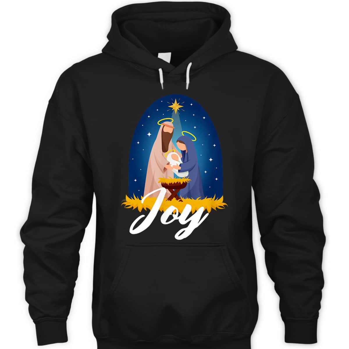 Joy Christmas Advent Nativity Scene North Star T-Shirt