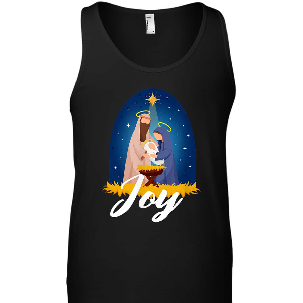 Joy Christmas Advent Nativity Scene North Star T-Shirt