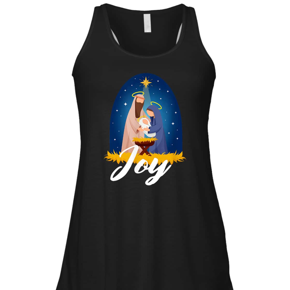 Joy Christmas Advent Nativity Scene North Star T-Shirt