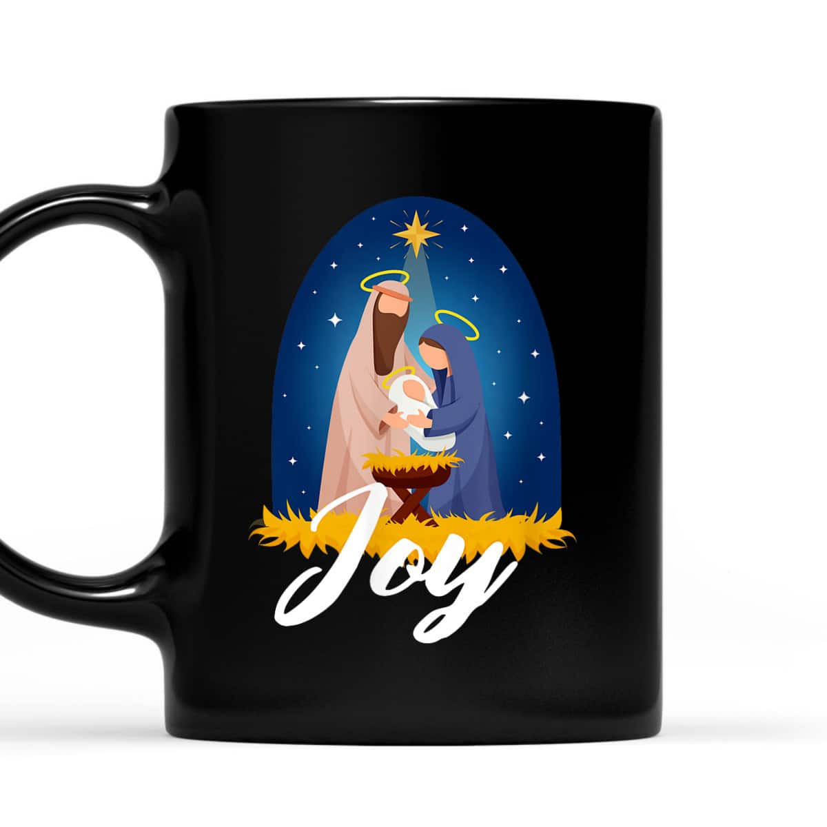 Joy Christmas Advent Nativity Scene North Star T-Shirt