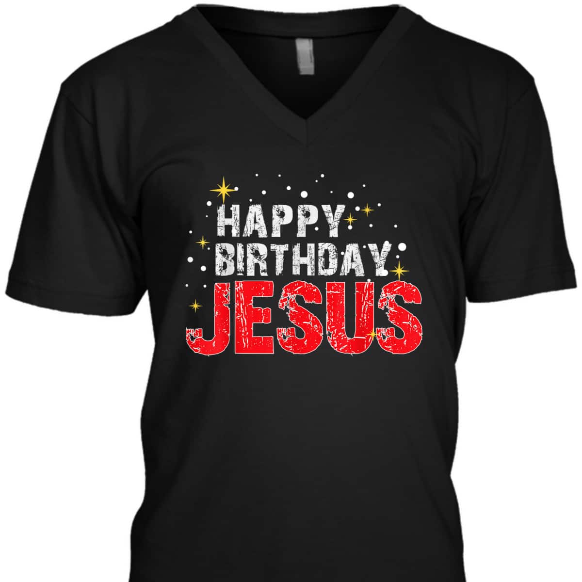 Happy Birthday Jesus Christmas Holiday Religious Faith T-Shirt