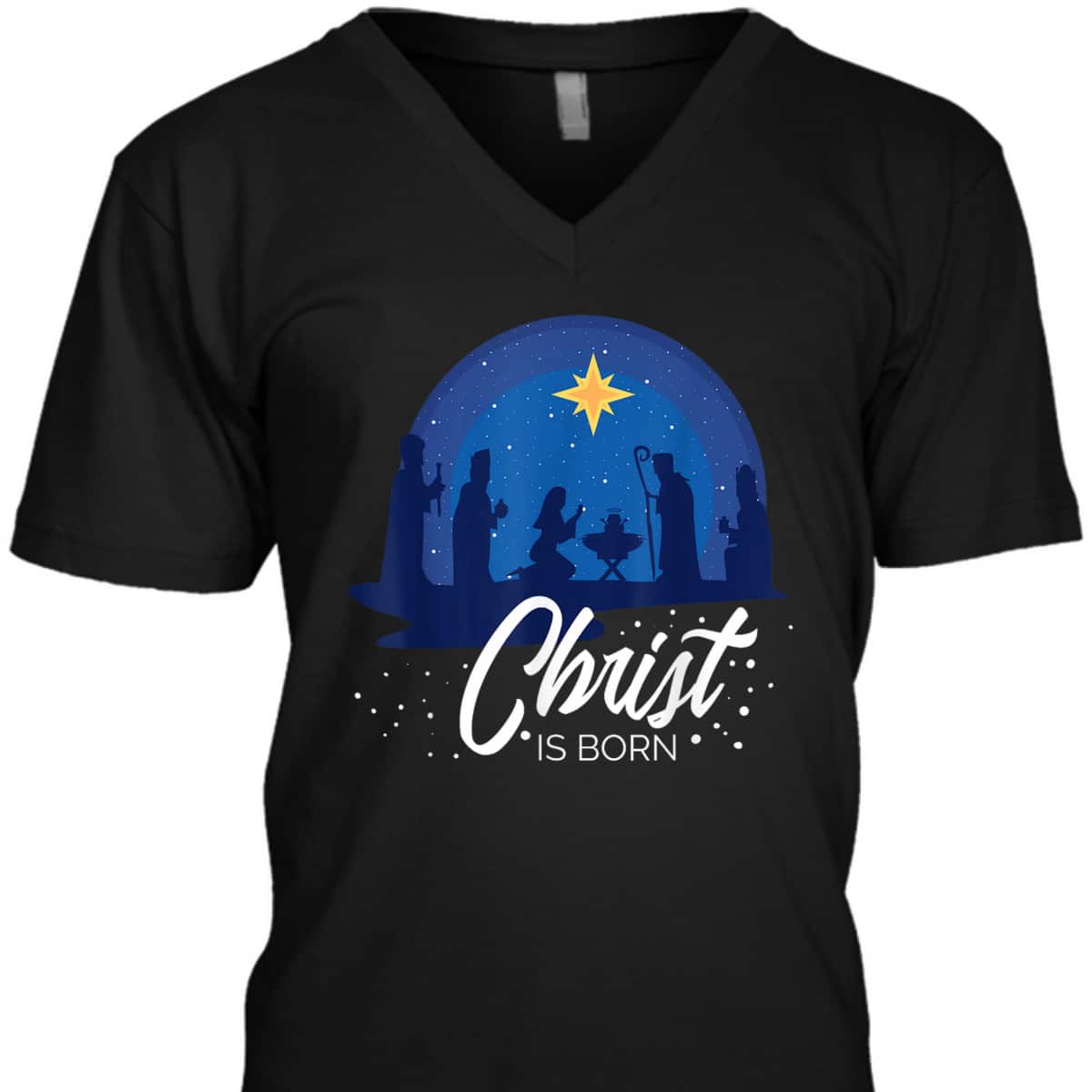 Christ Is Born Bible First Christmas Holiday Jesus Birthday T-Shirt