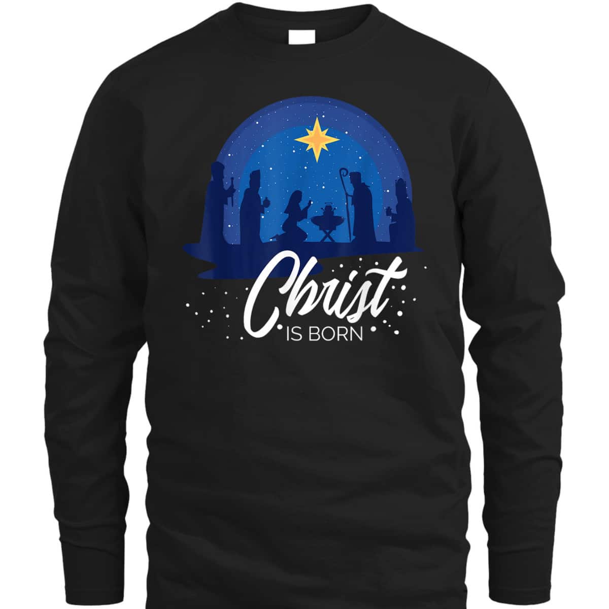 Christ Is Born Bible First Christmas Holiday Jesus Birthday T-Shirt Christ Is Born Bible First Christmas Holiday Jesus Birthday T-Shirt