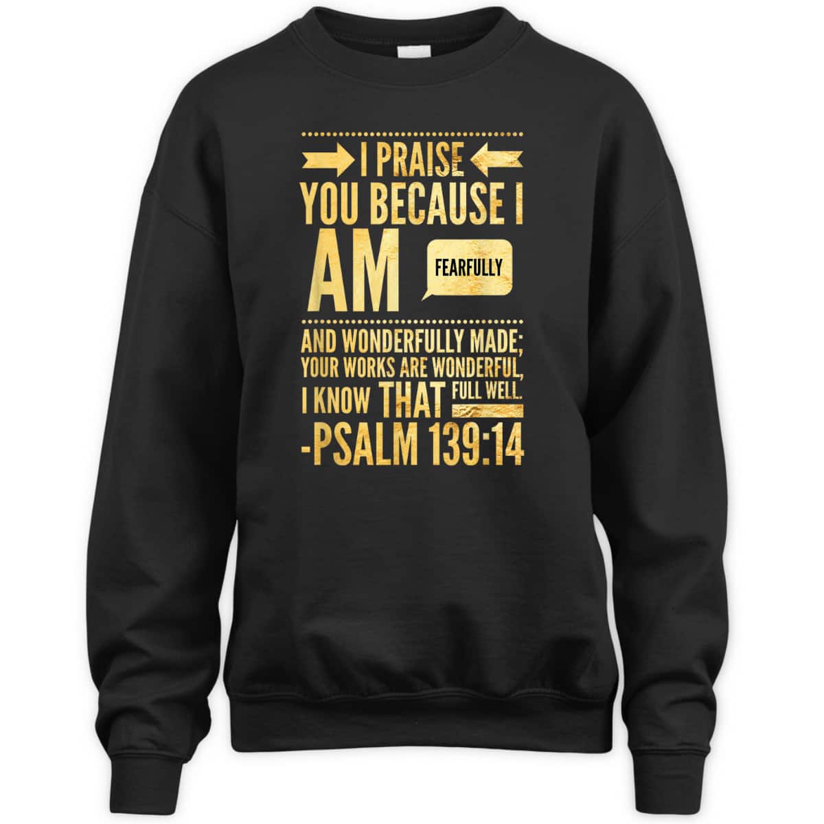 I Am Fearfully And Wonderfully Made Psalms Christian T-Shirt I Am Fearfully And Wonderfully Made Psalms Christian T-Shirt