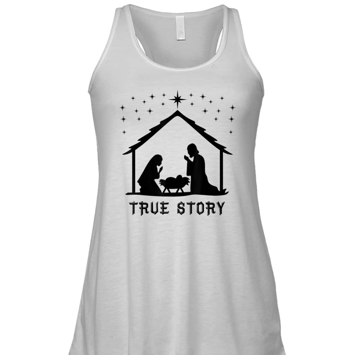 True Story Of Jesus Birth Christmas Nativity Catholic T-Shirt