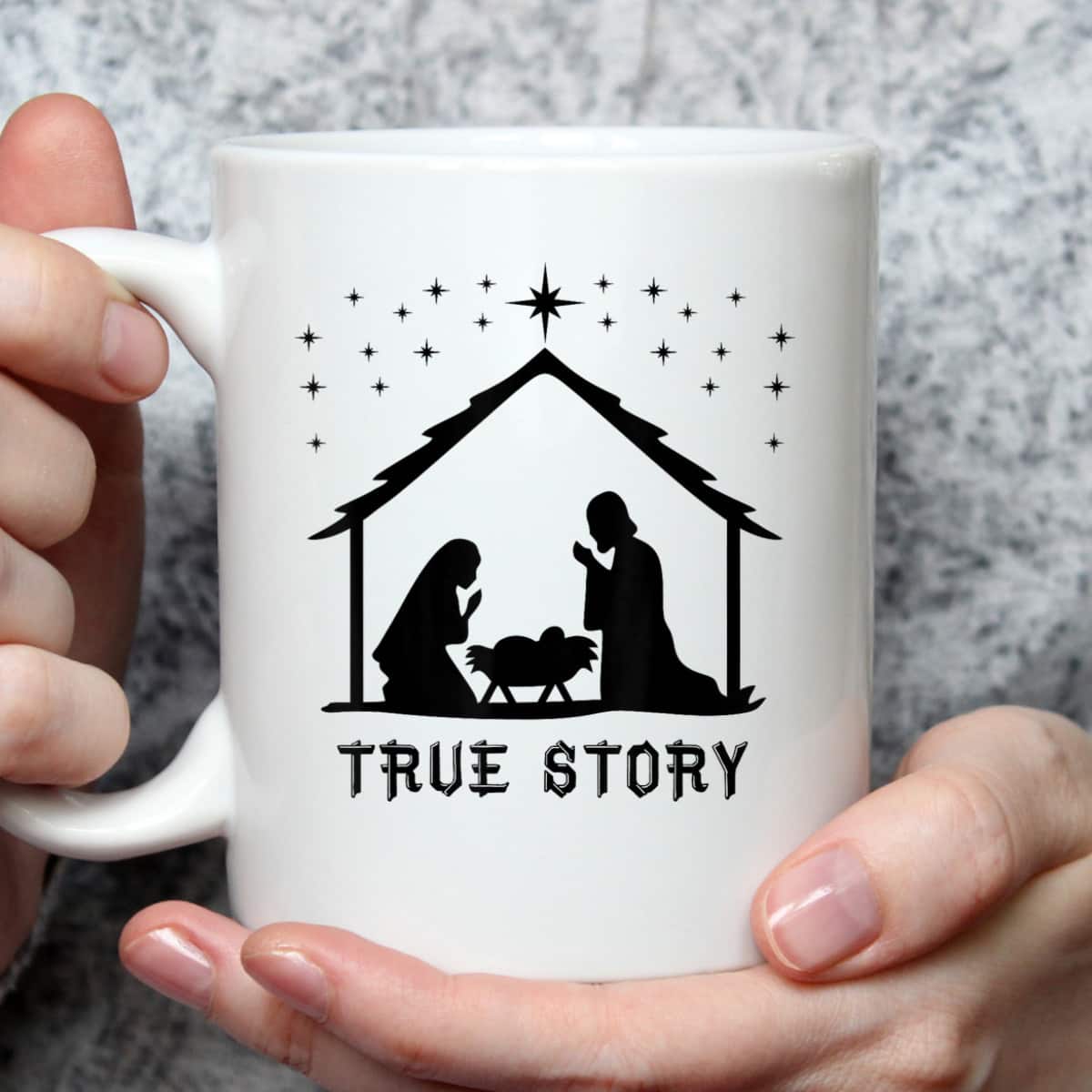 True Story Of Jesus Birth Christmas Nativity Catholic T-Shirt