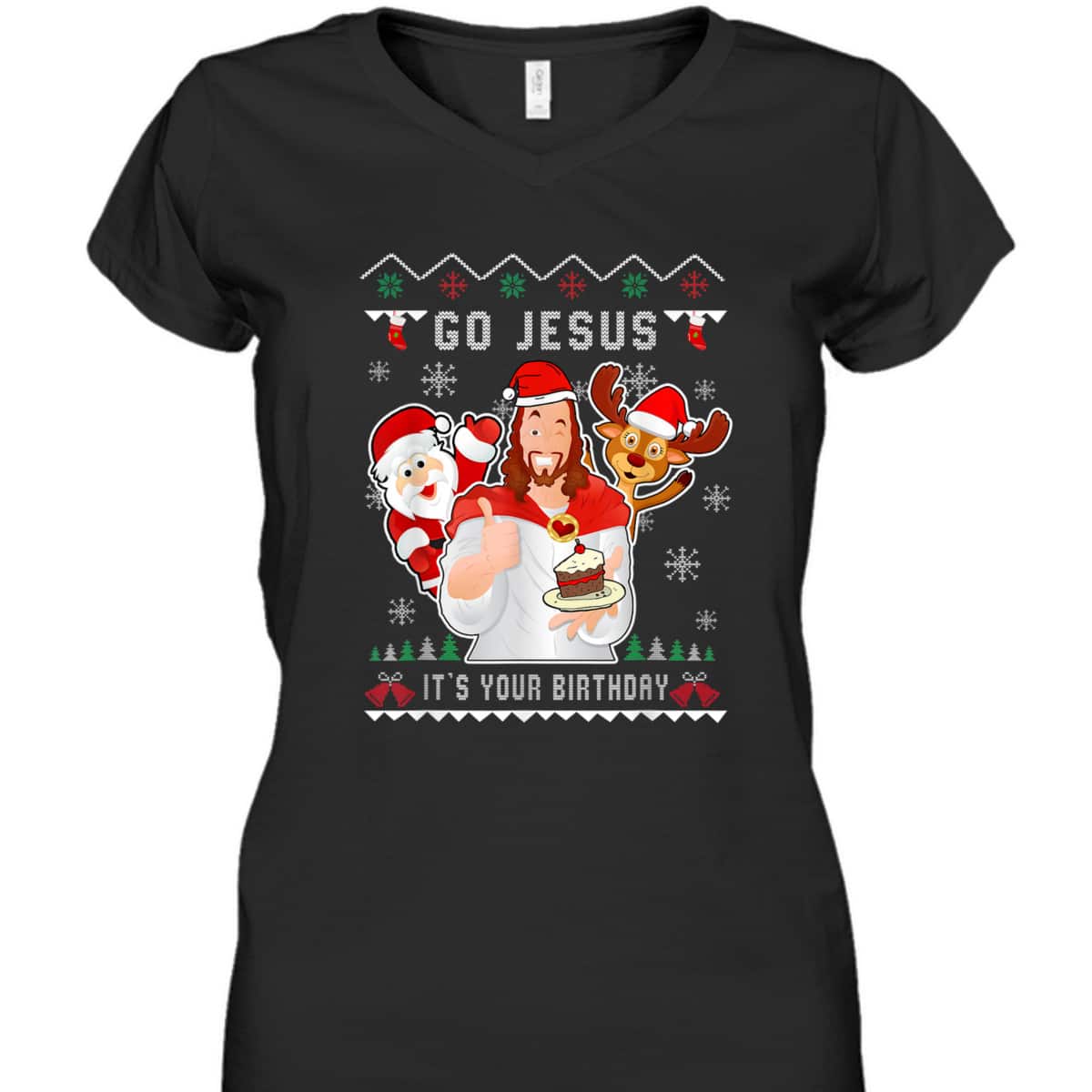 Go Jesus Christmas It's Your Birthday Christian Christmas T-Shirt Go Jesus Christmas It's Your Birthday Christian Christmas T-Shirt