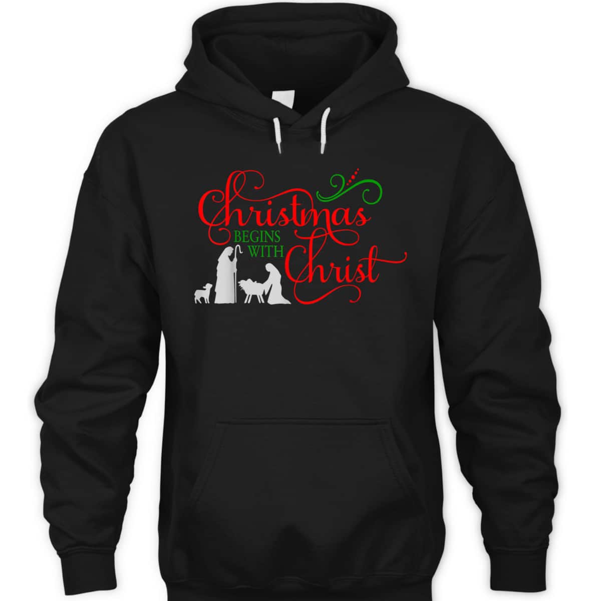 Christmas Begins With Christ Xmas T-Shirt For Christians Christmas Begins With Christ Xmas T-Shirt For Christians
