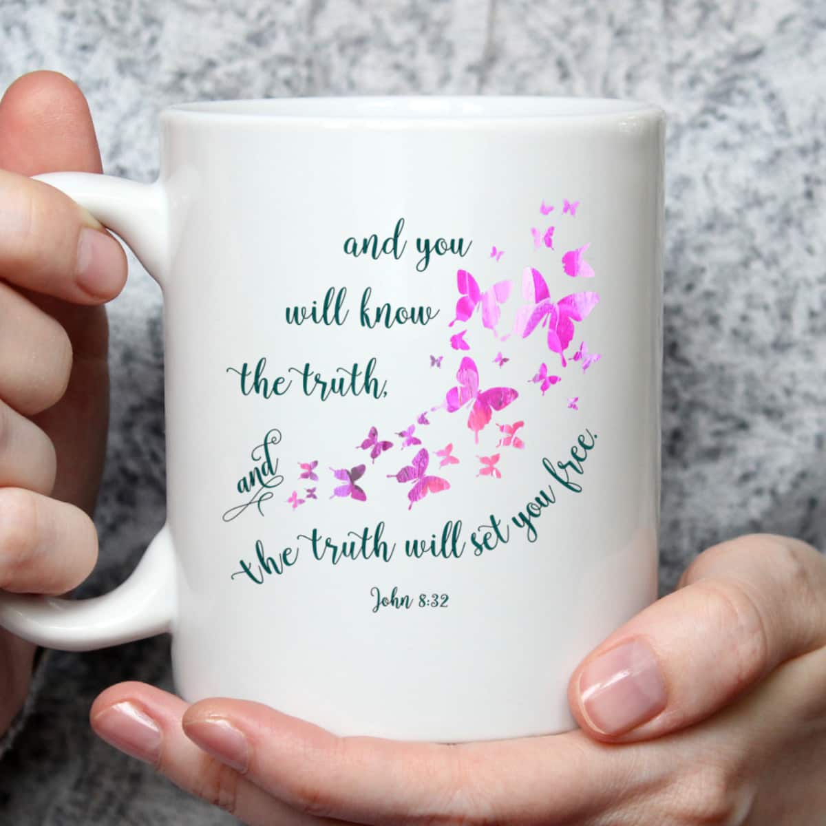 Christian Bible Verse Butterfly The Truth Will Set You Free John 8:32 T-Shirt