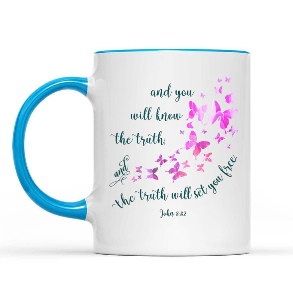 Christian Bible Verse Butterfly The Truth Will Set You Free John 8:32 T-Shirt