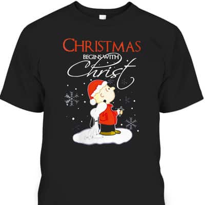Christmas Begins With Christ Xmas Gift Holiday Costume T-Shirt