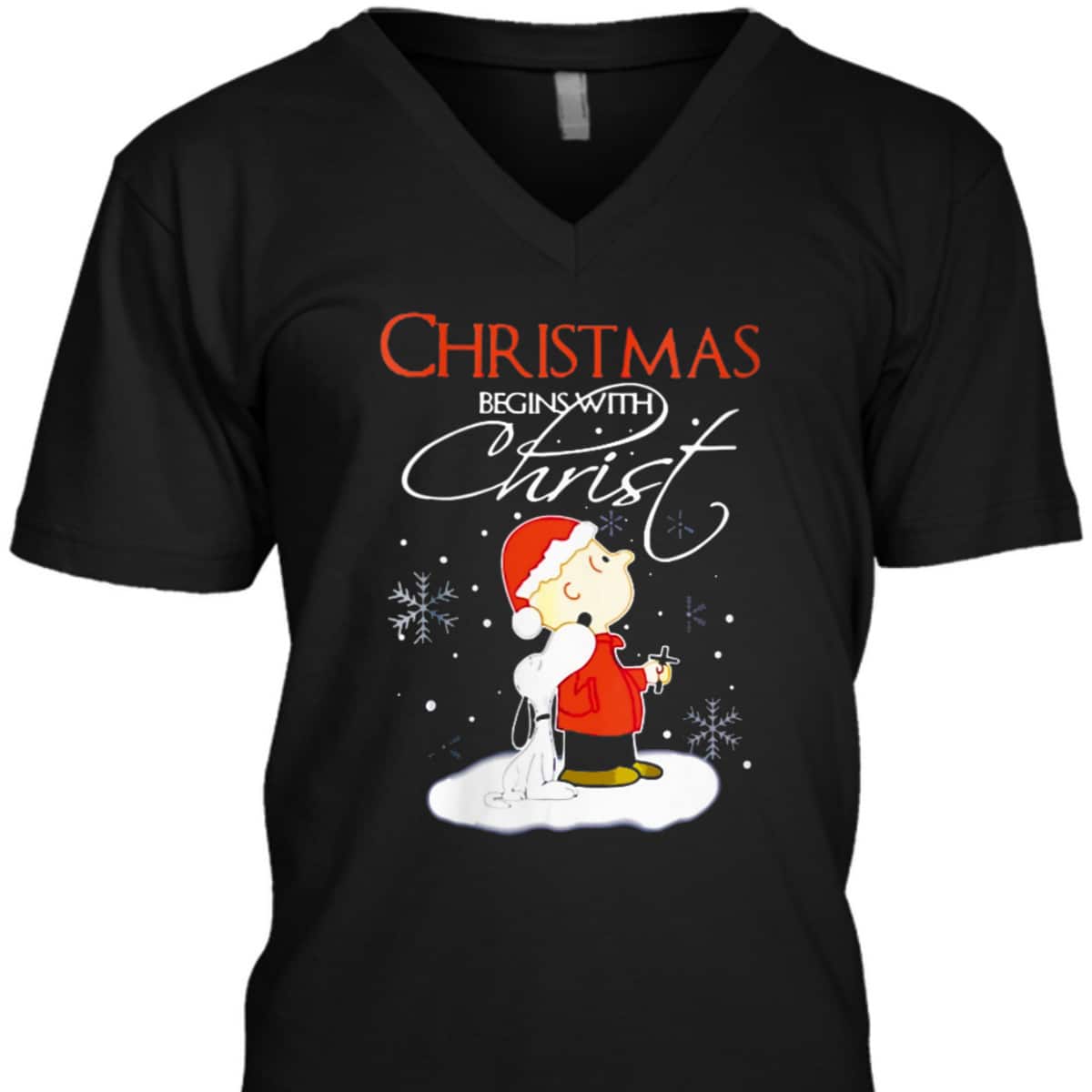 Christmas Begins With Christ Xmas Gift Holiday Costume T-Shirt