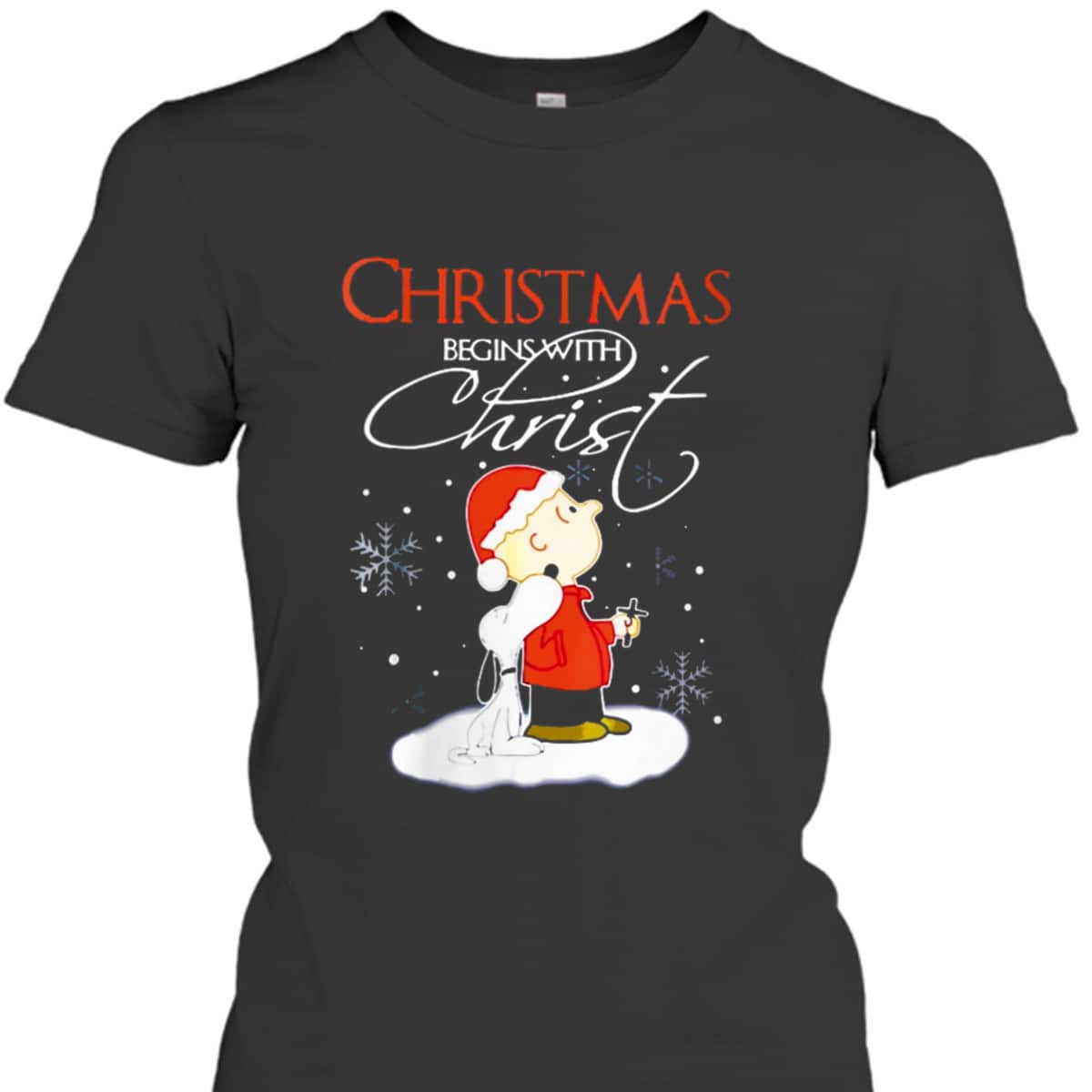 Christmas Begins With Christ Xmas Gift Holiday Costume T-Shirt