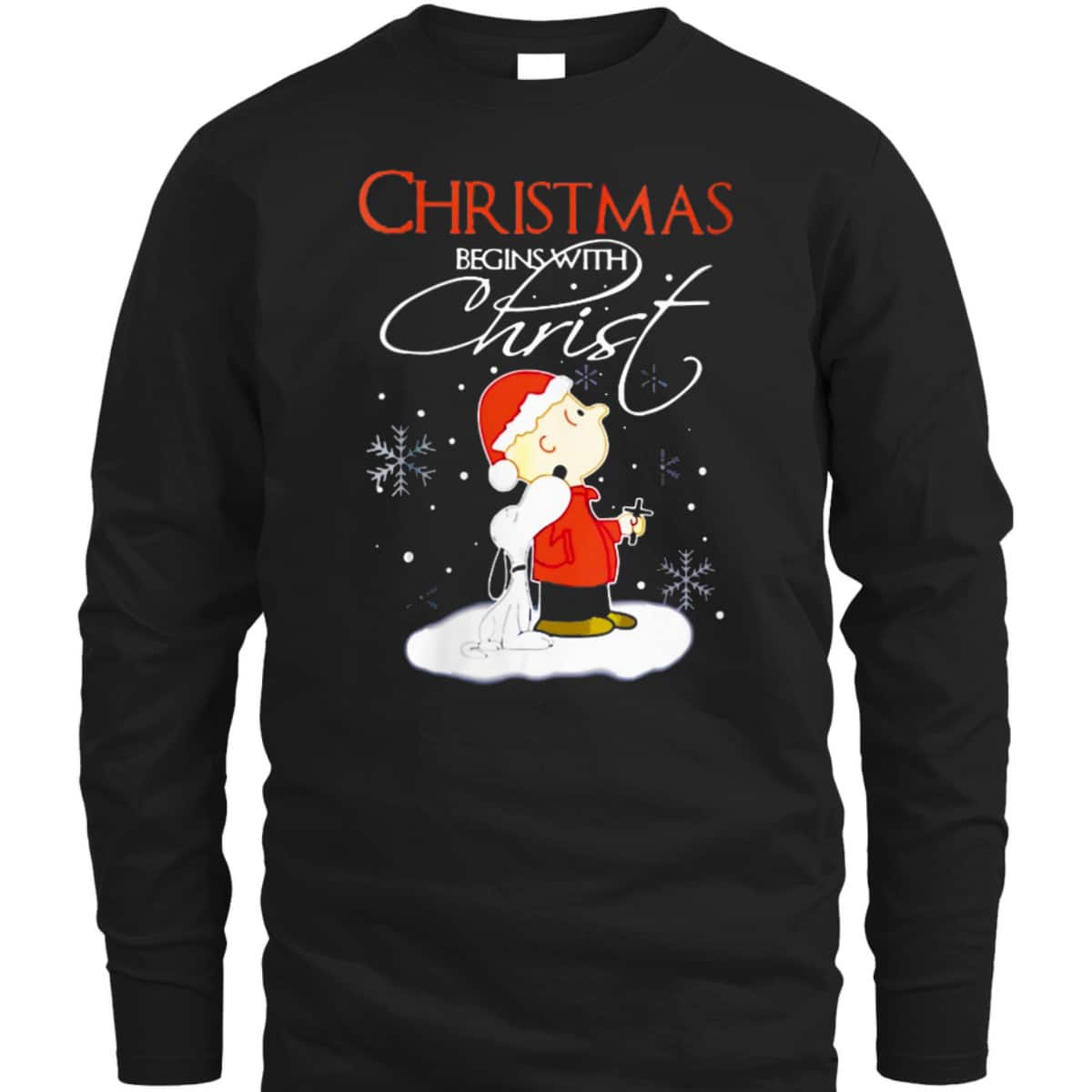 Christmas Begins With Christ Xmas Gift Holiday Costume T-Shirt