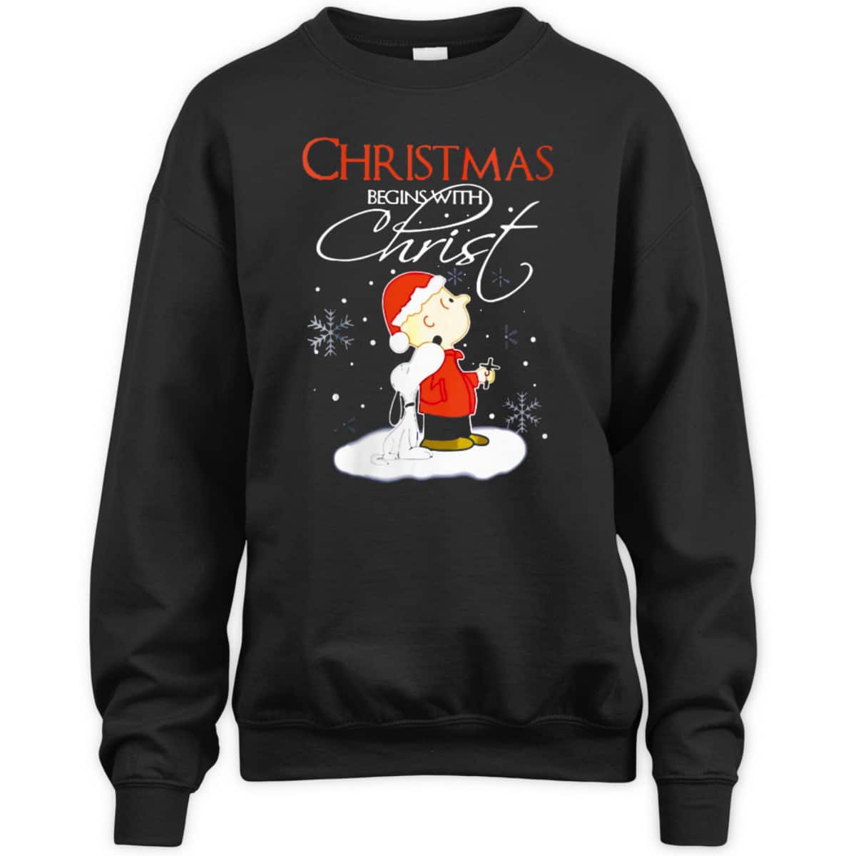 Christmas Begins With Christ Xmas Gift Holiday Costume T-Shirt